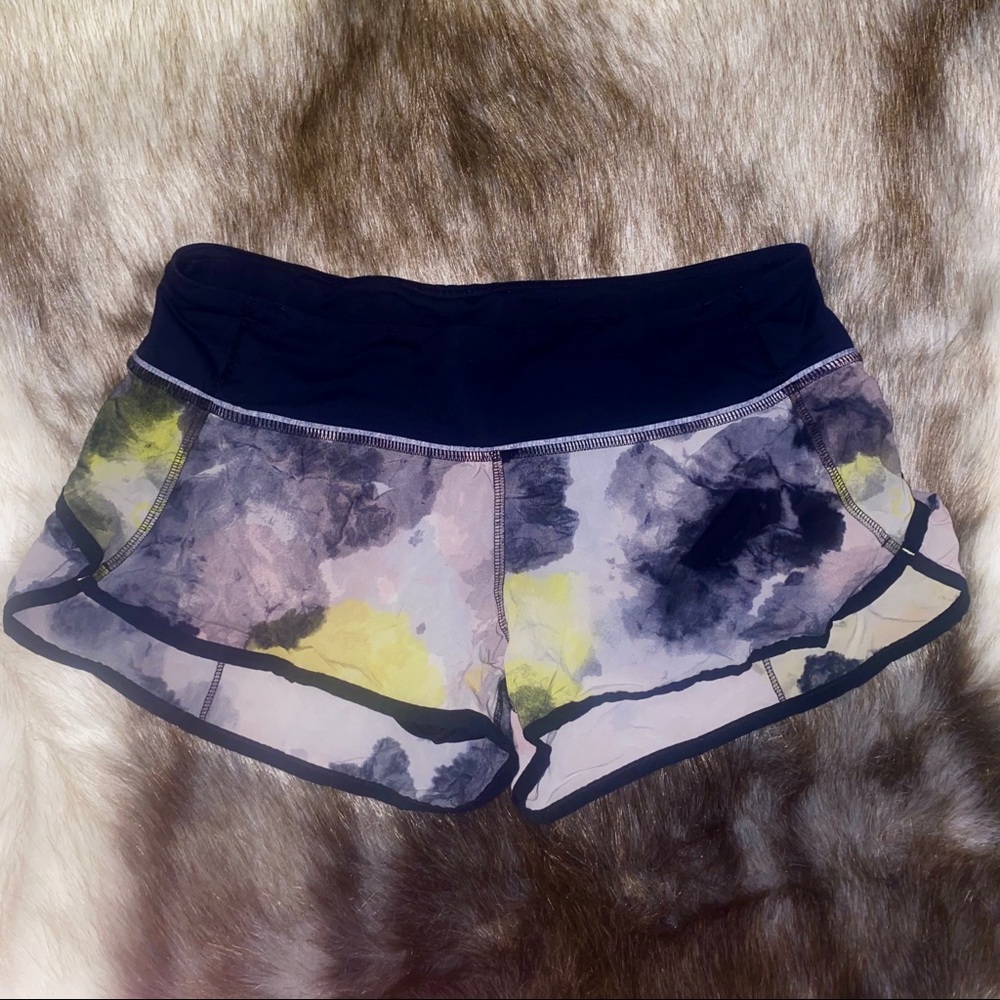 RARE Lululemon Speed Shorts-Citron Tinted Canvas